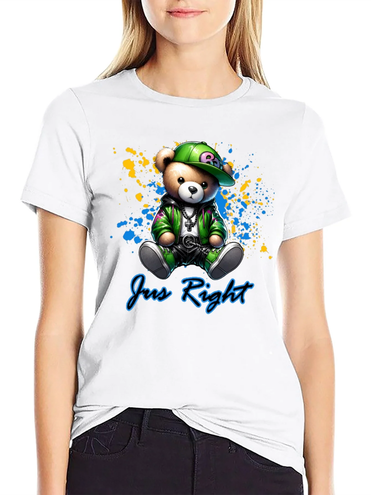 Jus Right Teddy Bear Graphic T-Shirt product image 11