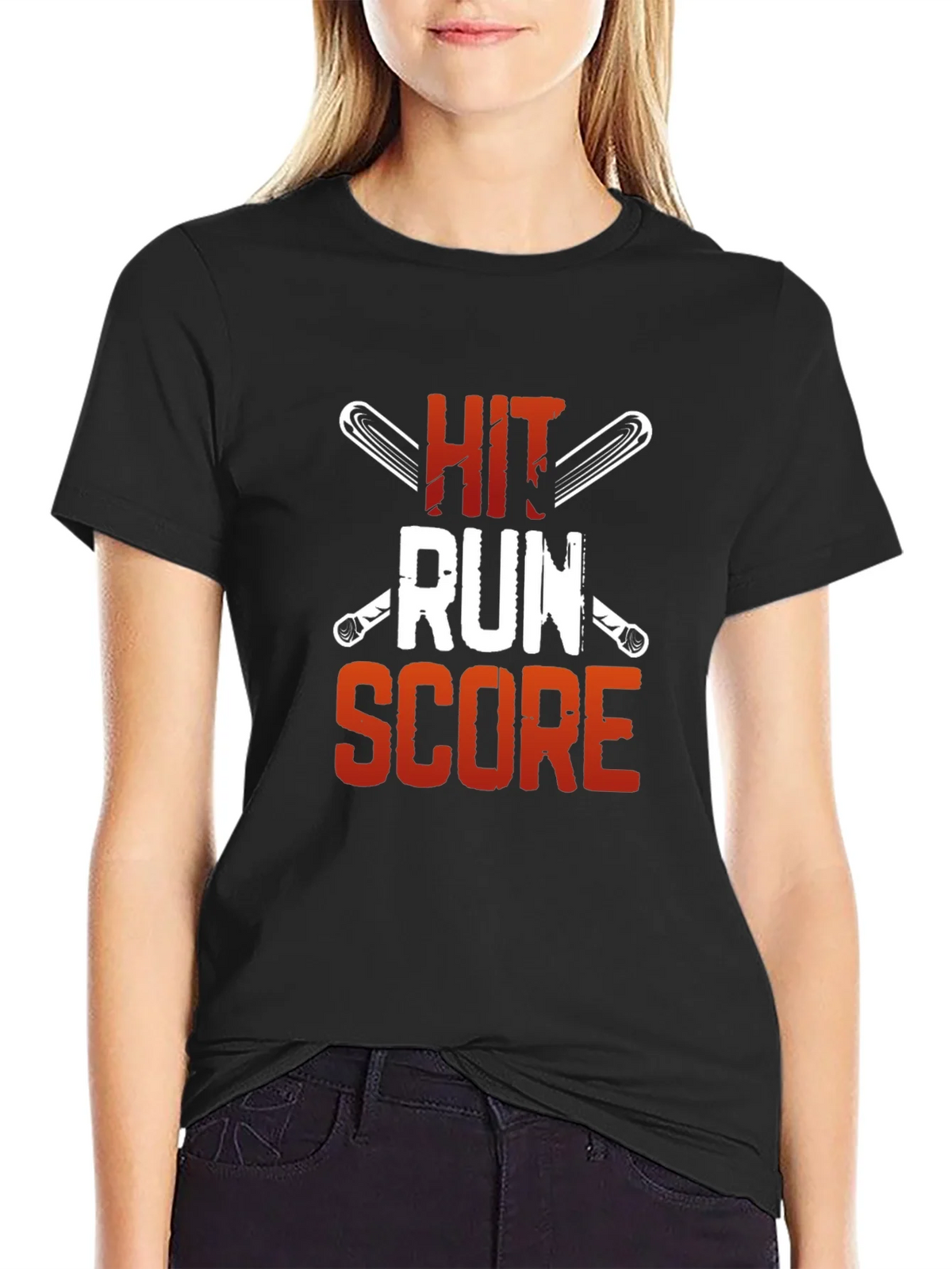 Hit Run Score Baseball T-Shirt product image 5