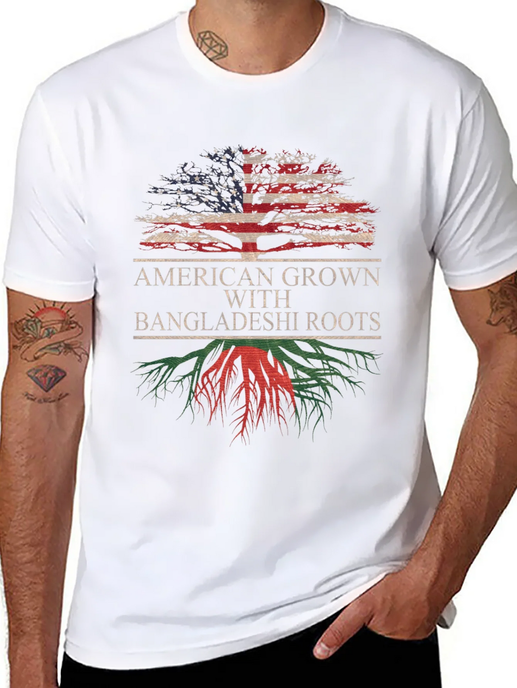 American Grown with Bangladeshi Roots T-Shirt product image 9