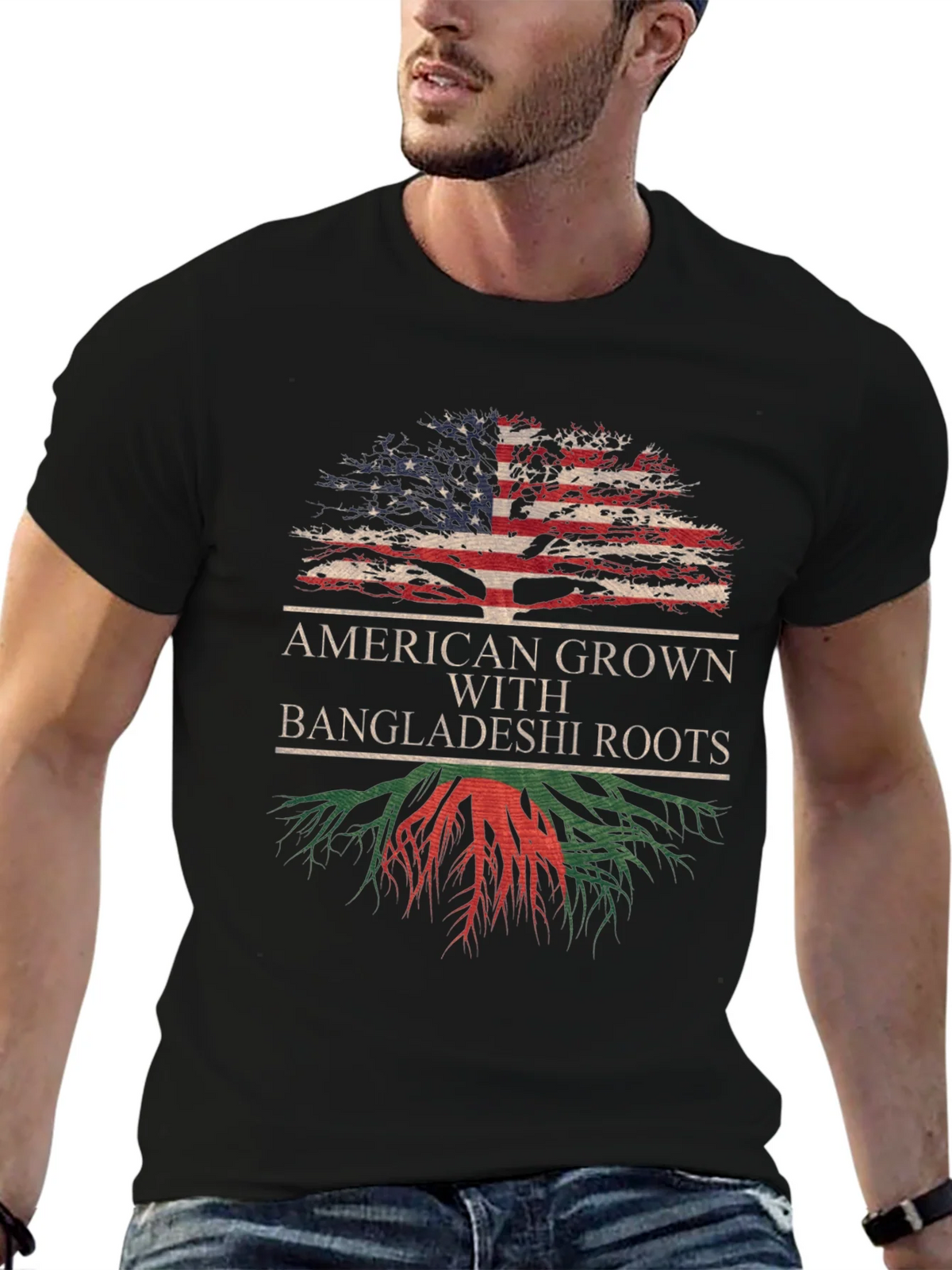 American Grown with Bangladeshi Roots T-Shirt product image 8