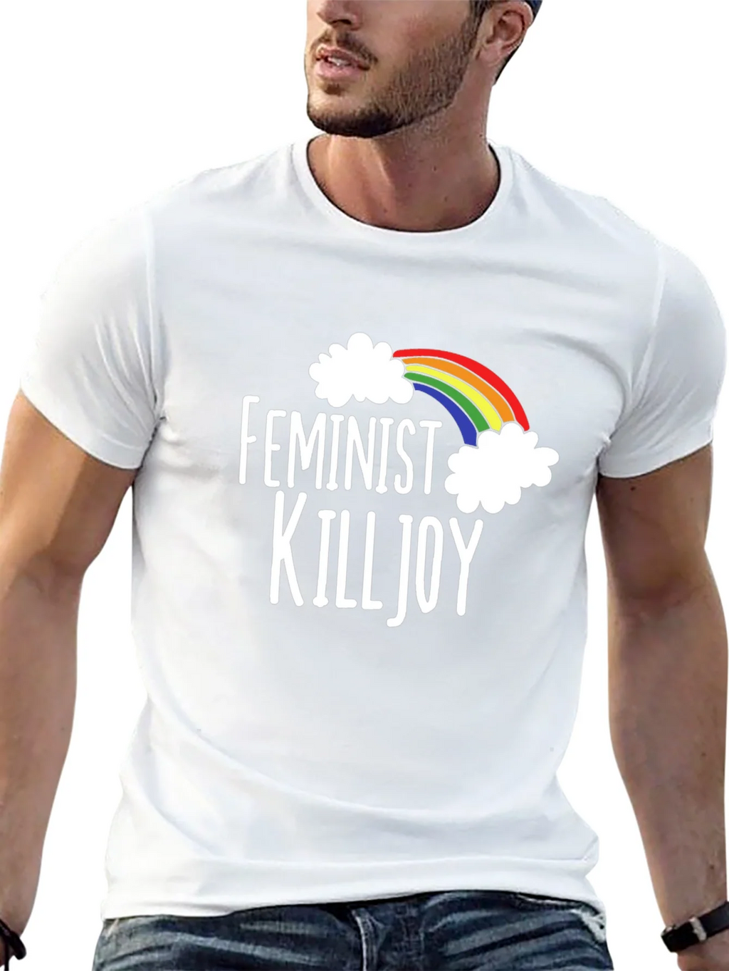Feminist Killjoy Rainbow Graphic T-Shirt product image 4