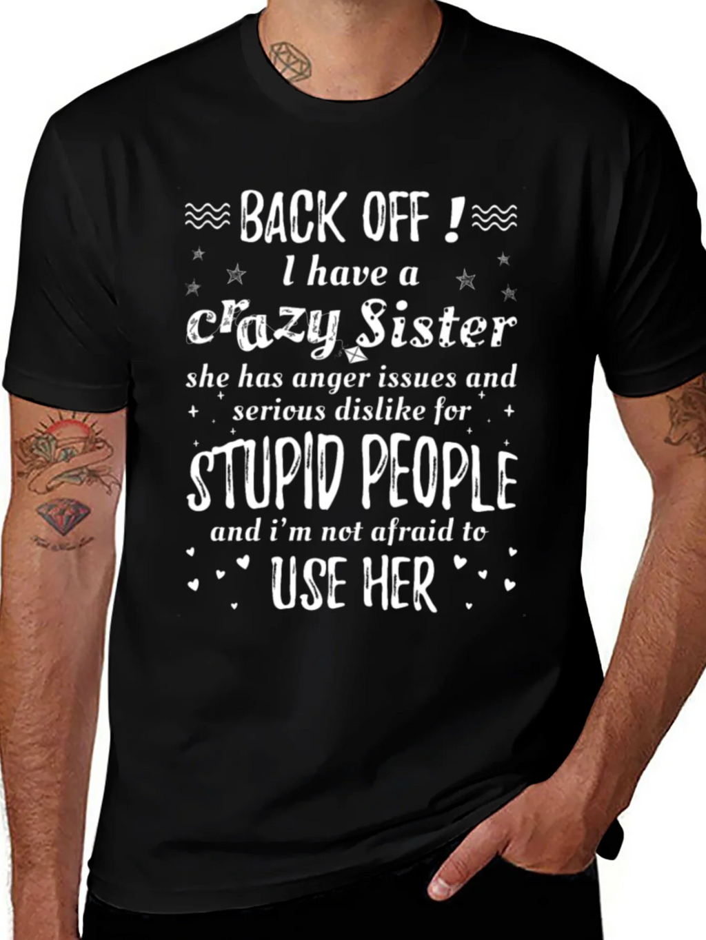 Crazy Sister T-Shirt Novelty Gift product image 1