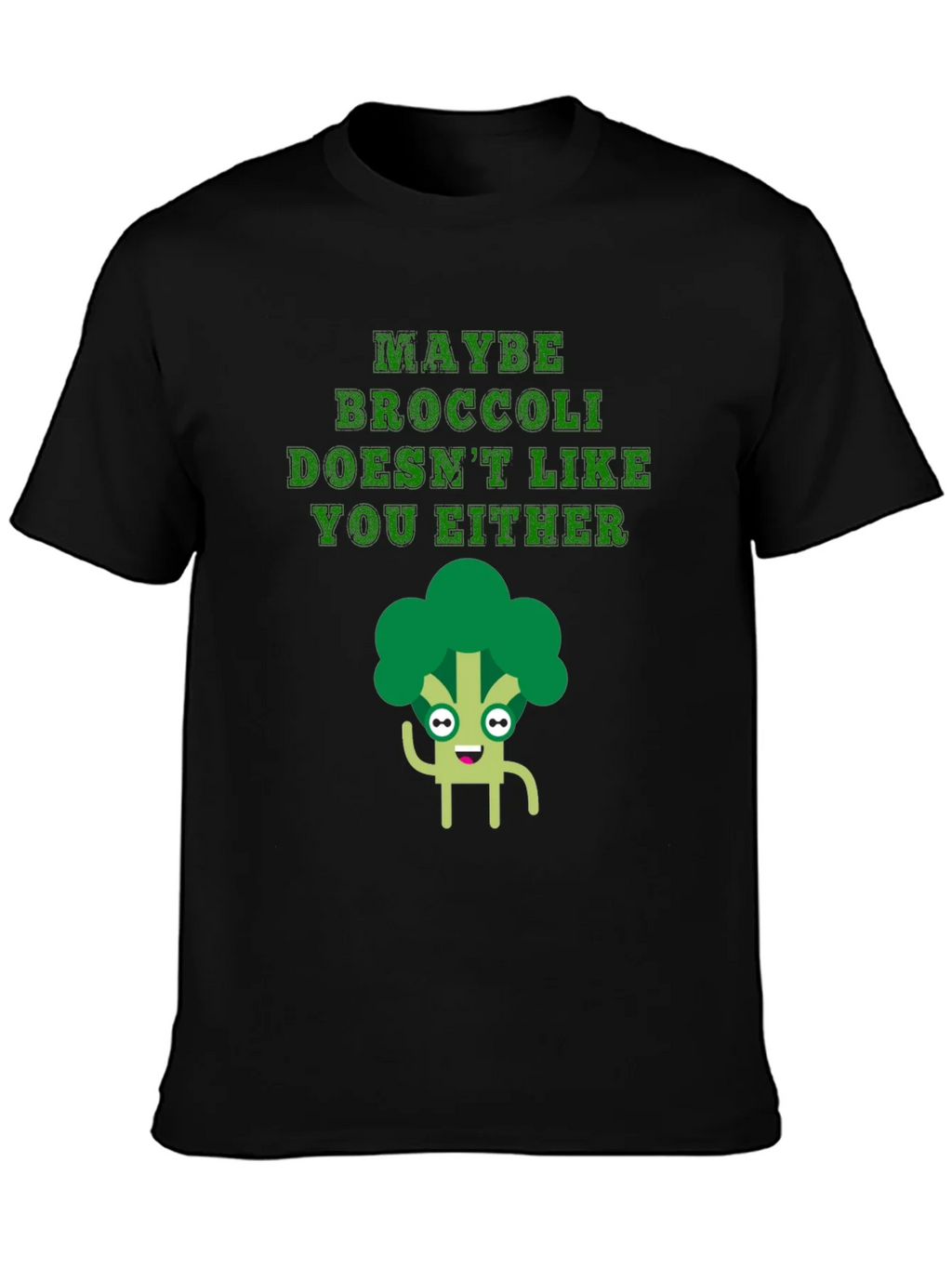 Funny Broccoli T-Shirt - Maybe Doesnt Like You Either product image 6