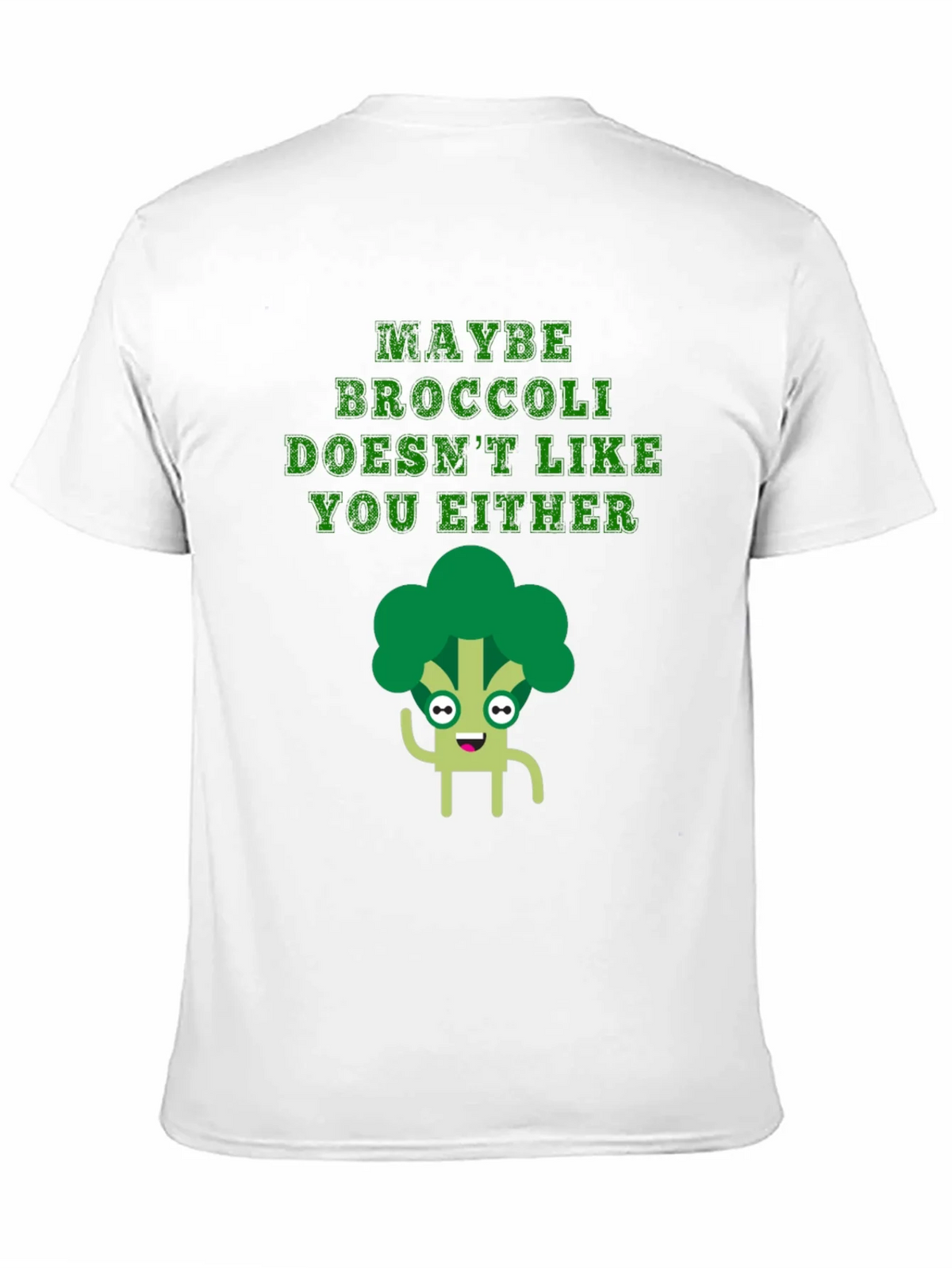 Funny Broccoli T-Shirt - Maybe Doesnt Like You Either product image 2