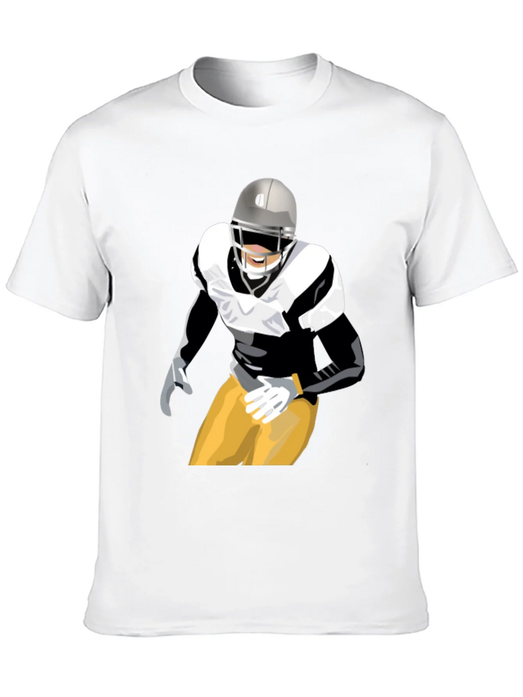Football Player Graphic T-Shirt - Black product image 12