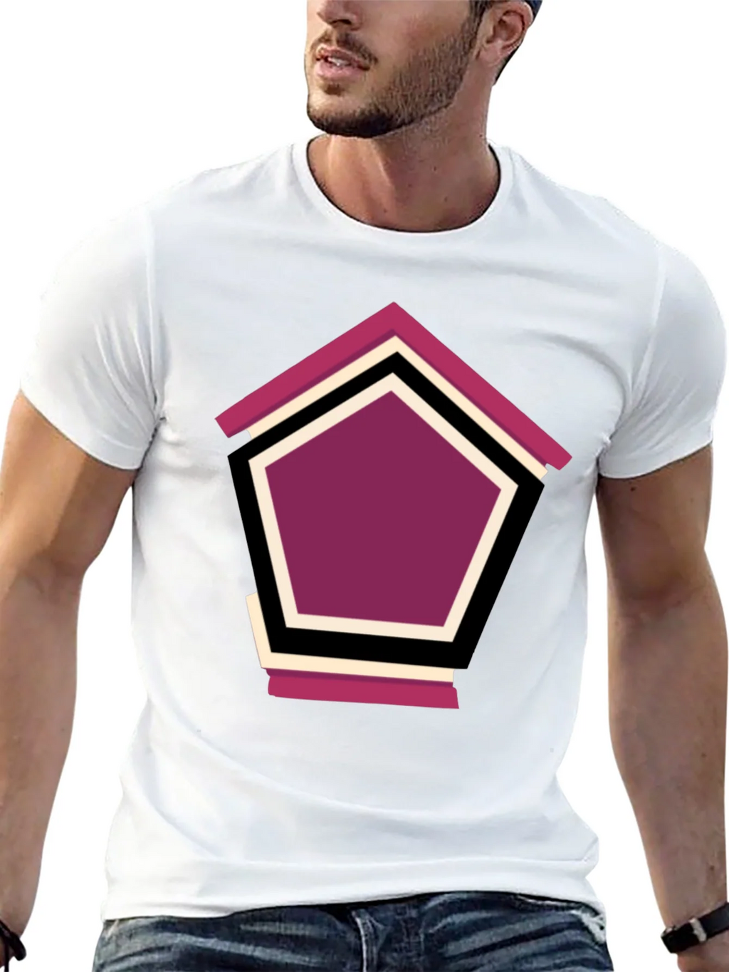 Geometric Penthouse T-Shirt - Stylish Design product image 4