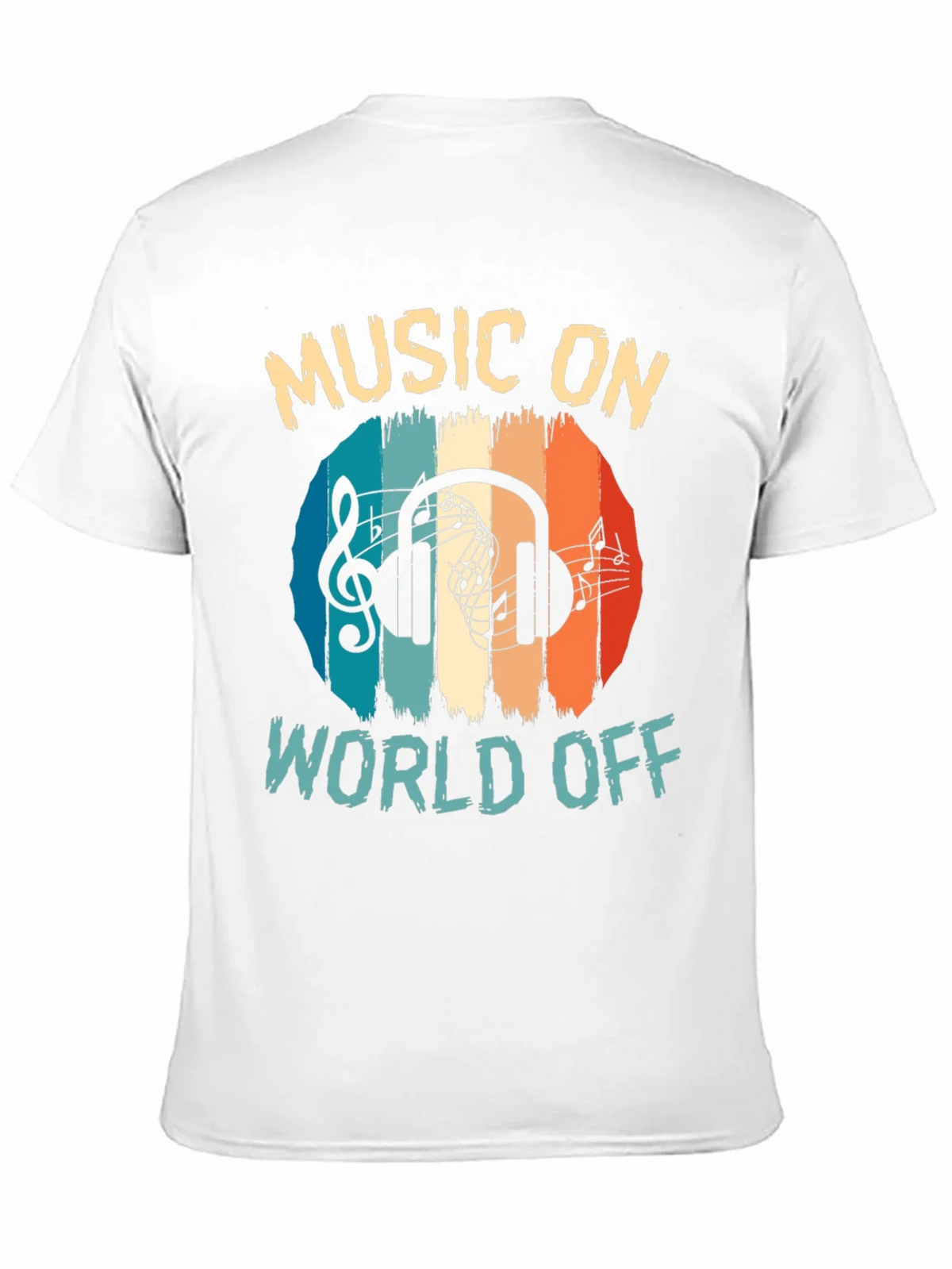 Music On World Off Graphic Tee product image 2