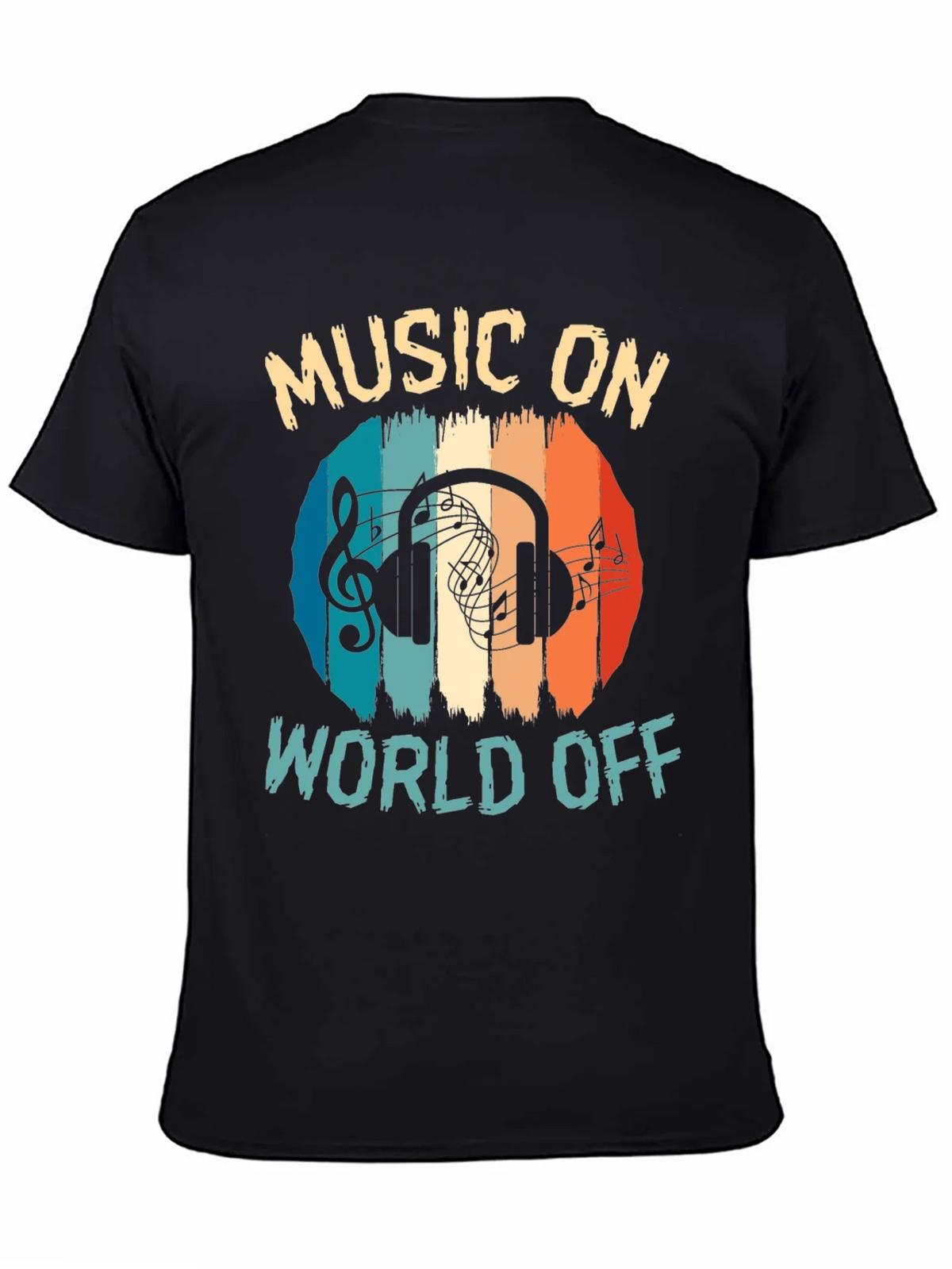 Music On World Off Graphic Tee product image 7