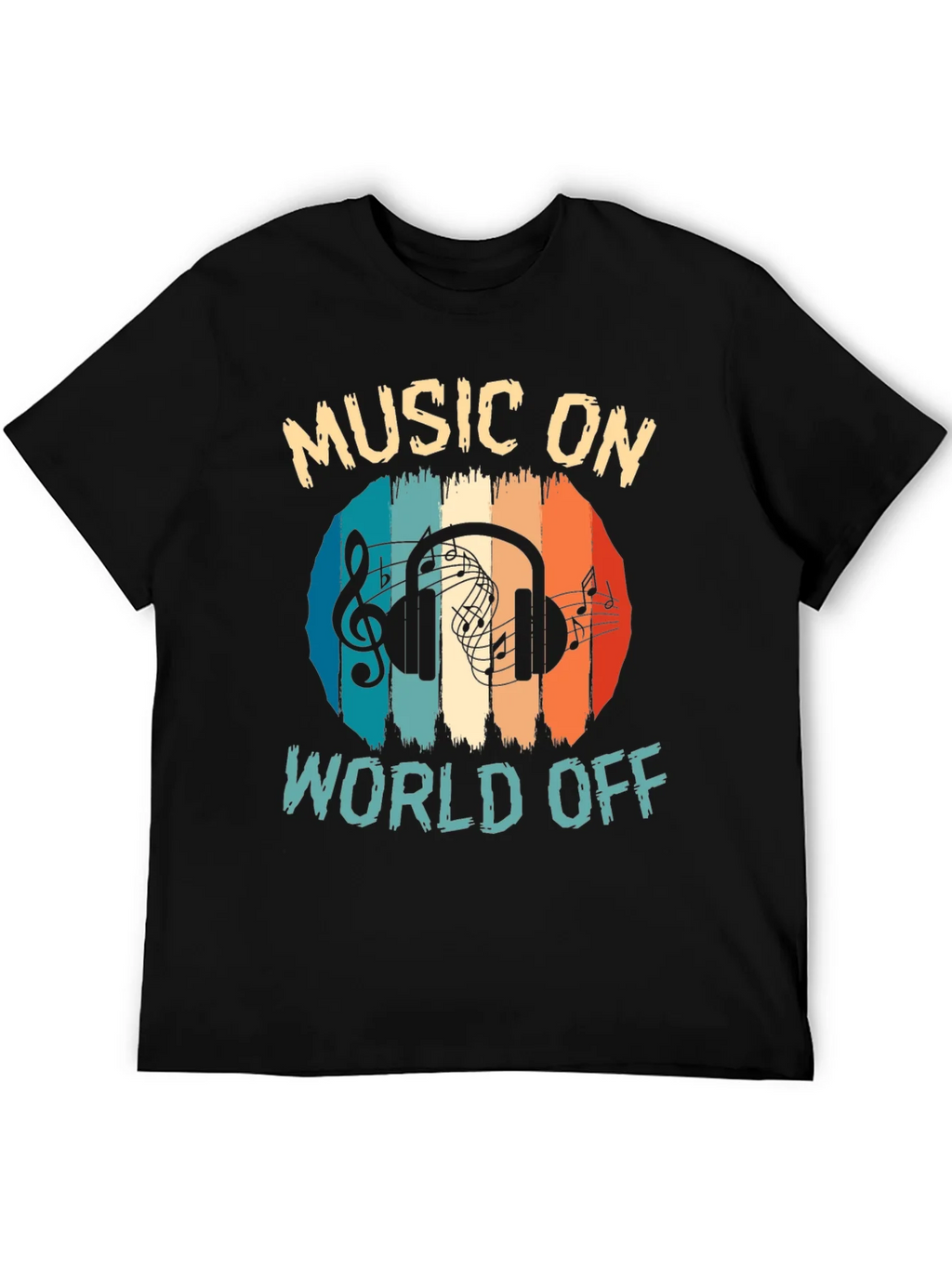 Music On World Off Graphic Tee product image 8