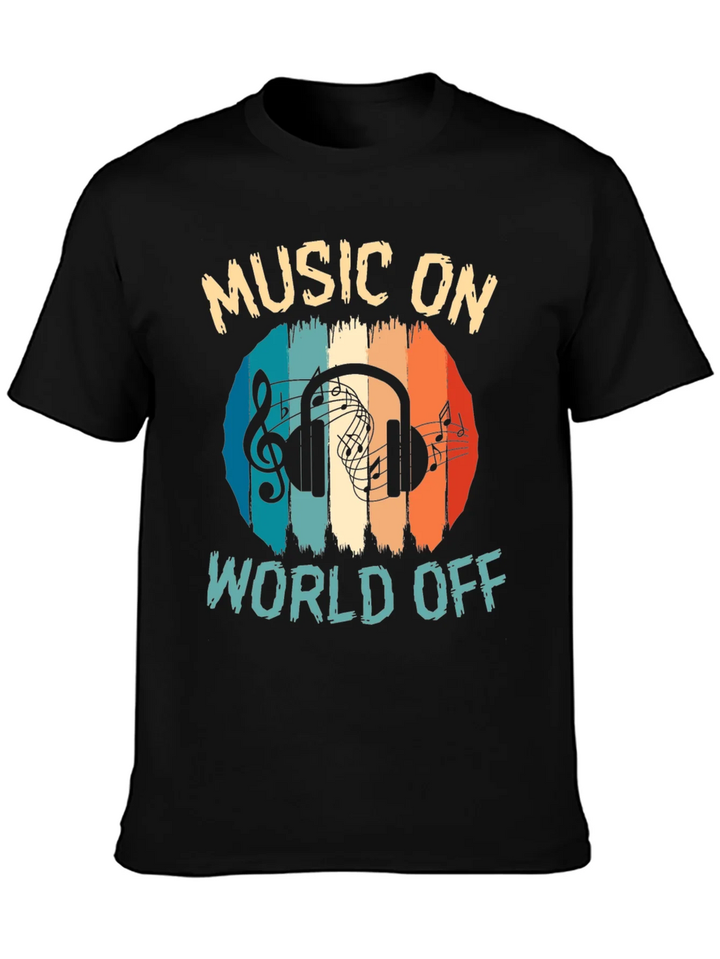 Music On World Off Graphic Tee product image 6