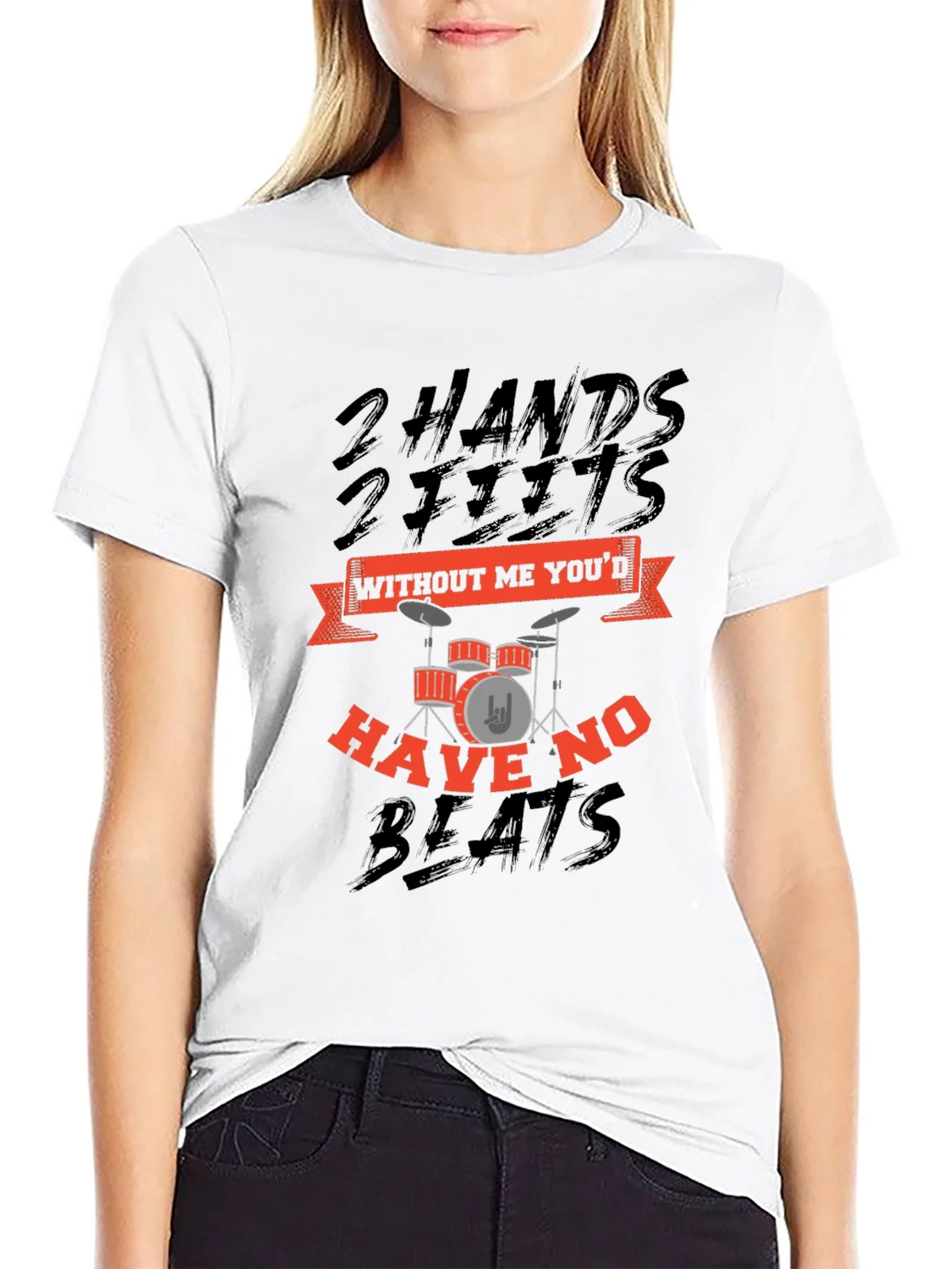Drummer T-Shirt: 2 Hands 2 Feet No Beats Without Me product image 11