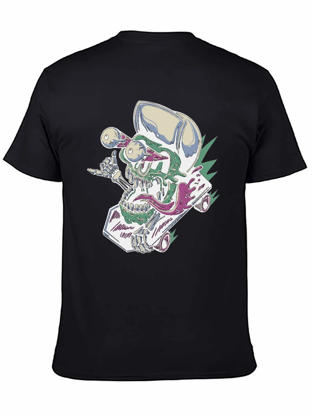 Skateboard Skull Tee - Cool Graphic Print product image 7
