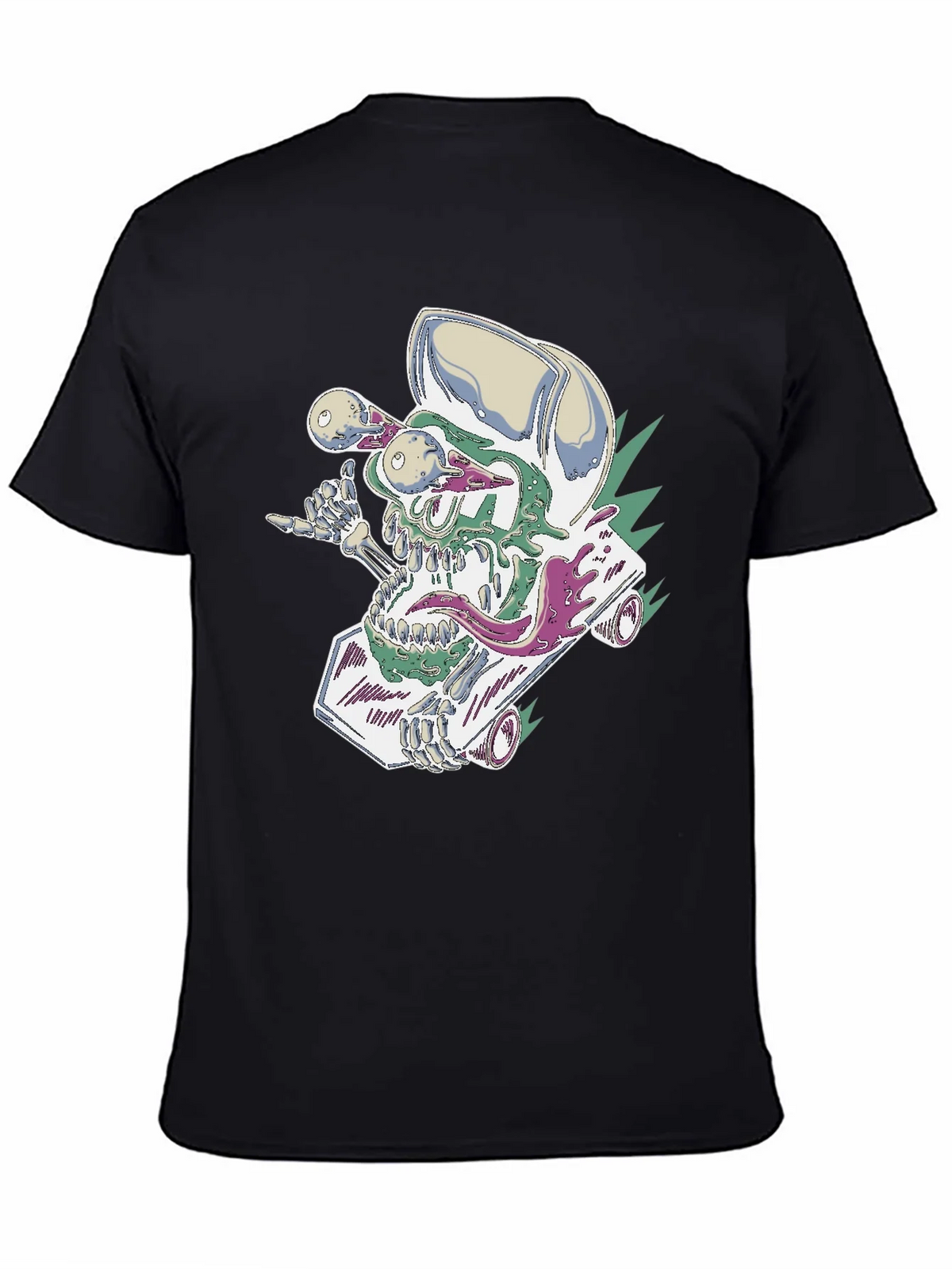 Skateboard Skull Tee - Cool Graphic Print product image 7