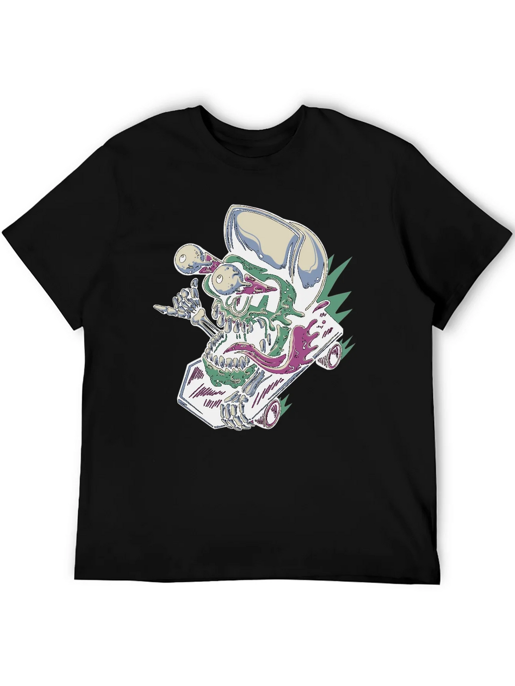 Skateboard Skull Tee - Cool Graphic Print product image 8
