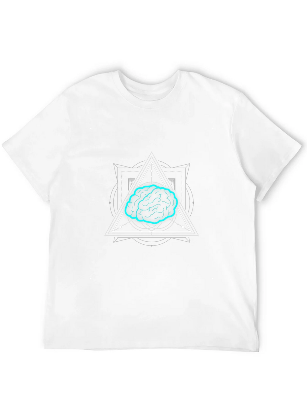 Brain Graphic T-Shirt - Black Cotton Tee for Men product image 3