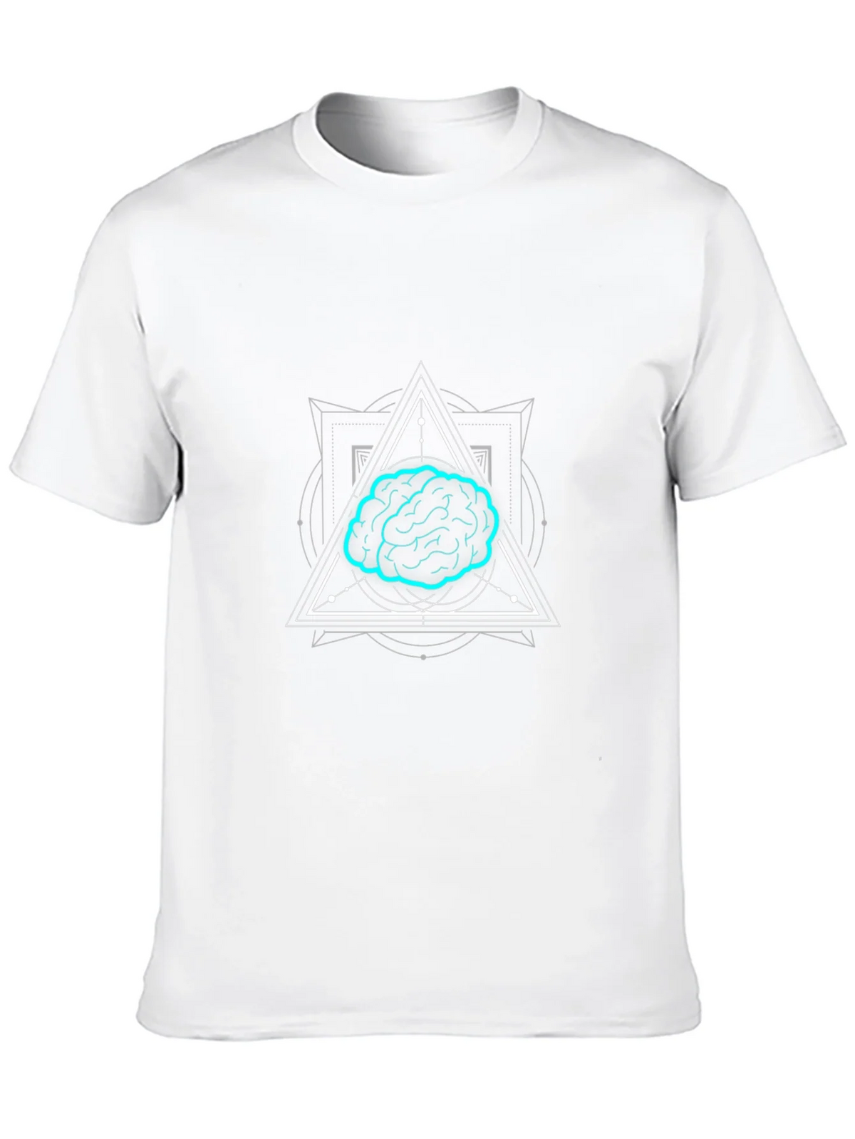 Brain Graphic T-Shirt - Black Cotton Tee for Men product image 12