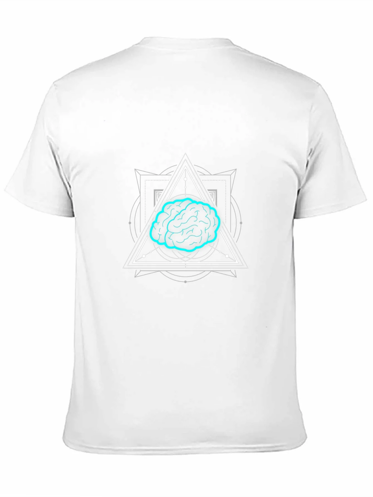 Brain Graphic T-Shirt - Black Cotton Tee for Men product image 2