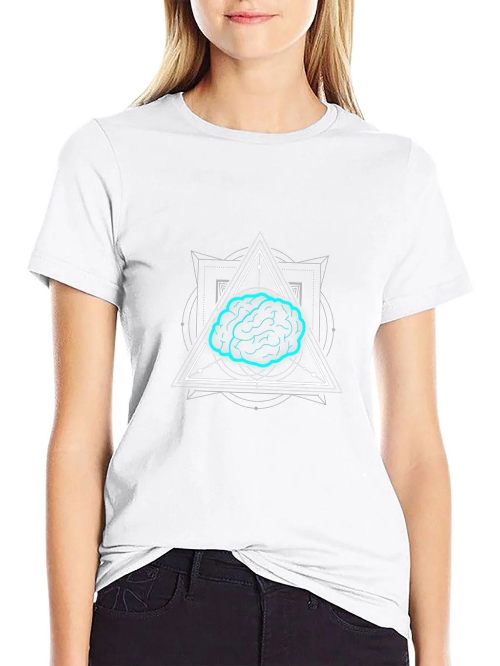 Brain Graphic T-Shirt - Black Cotton Tee for Men product image 11