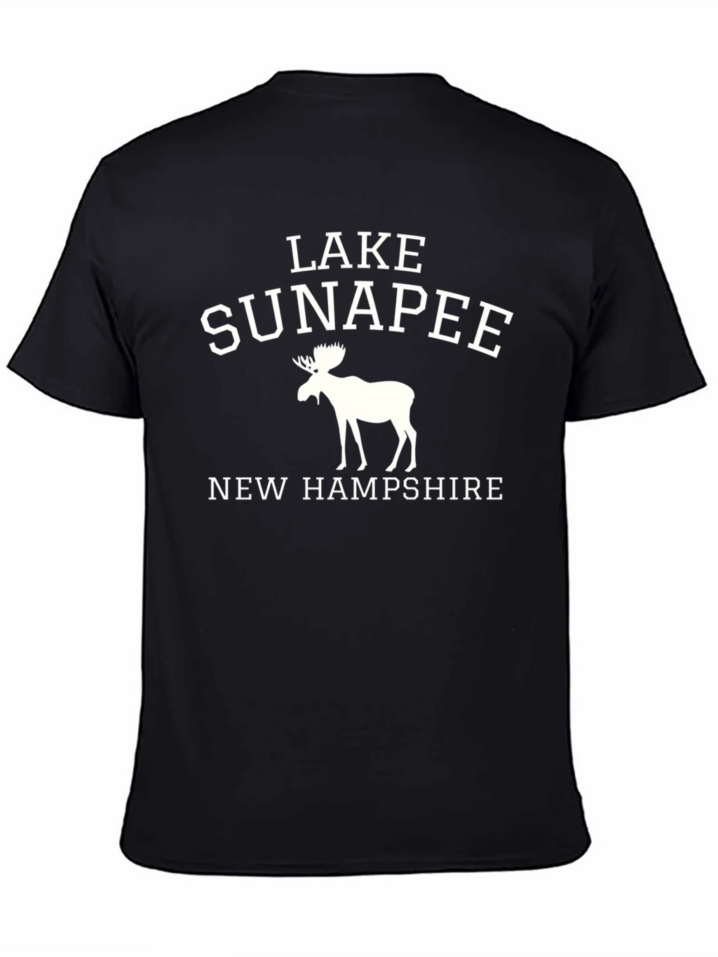 Lake Sunapee New Hampshire Black Graphic Tee product image 7