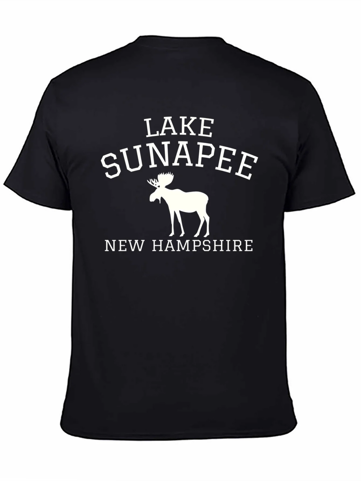 Lake Sunapee New Hampshire Black Graphic Tee product image 7