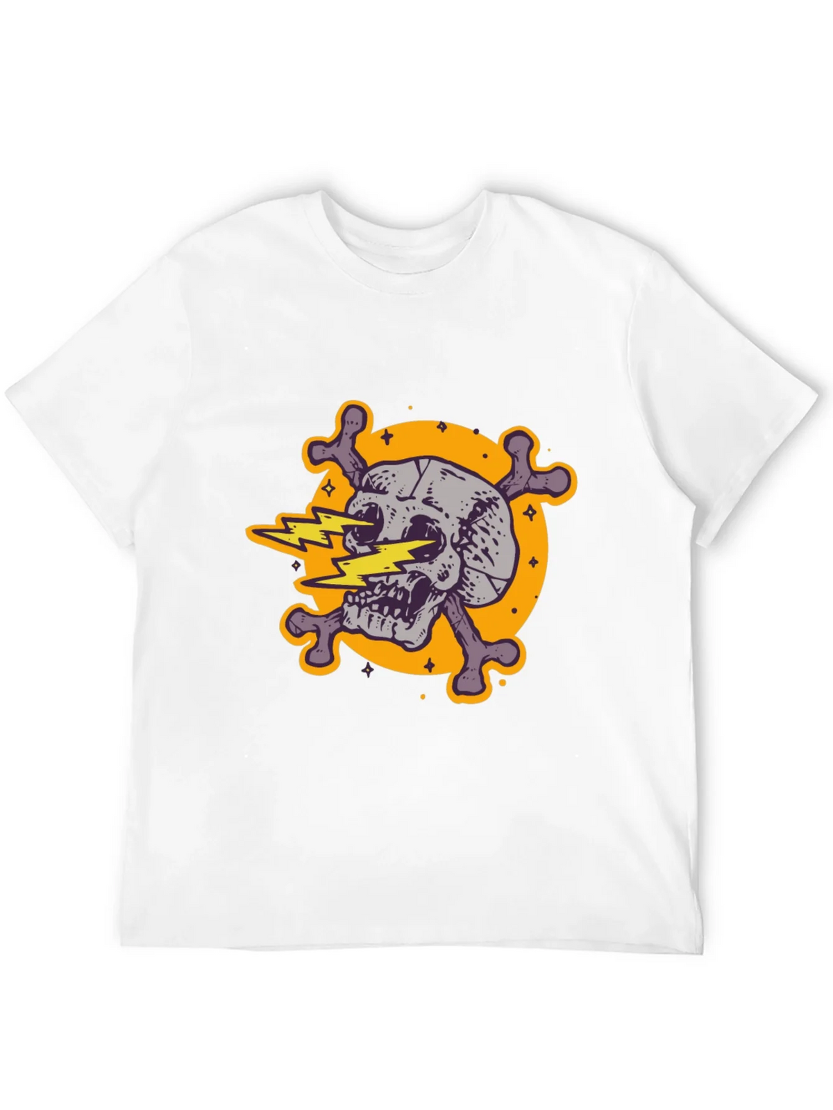 Skull & Crossbones Graphic Tee - Electric Design product image 3