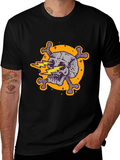 Skull & Crossbones Graphic Tee - Electric Design product image 1