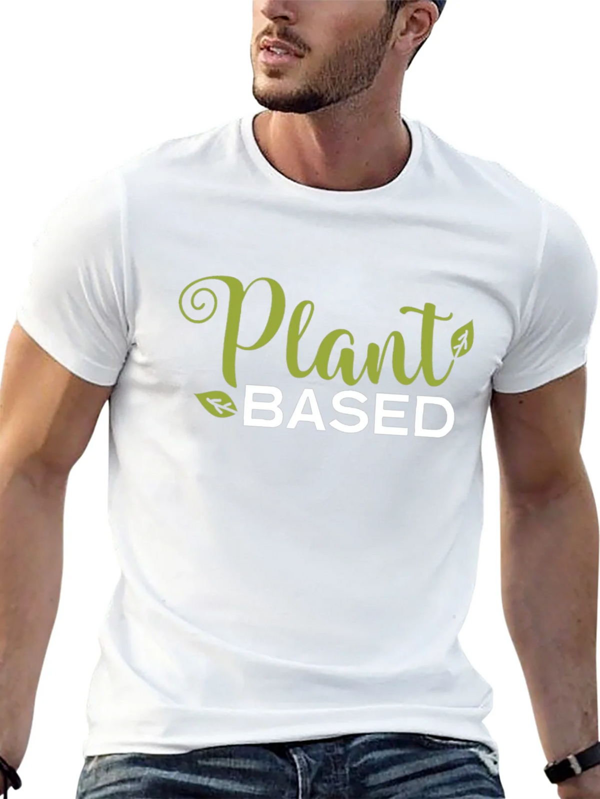 Plant Based Black Graphic T-Shirt product image 4