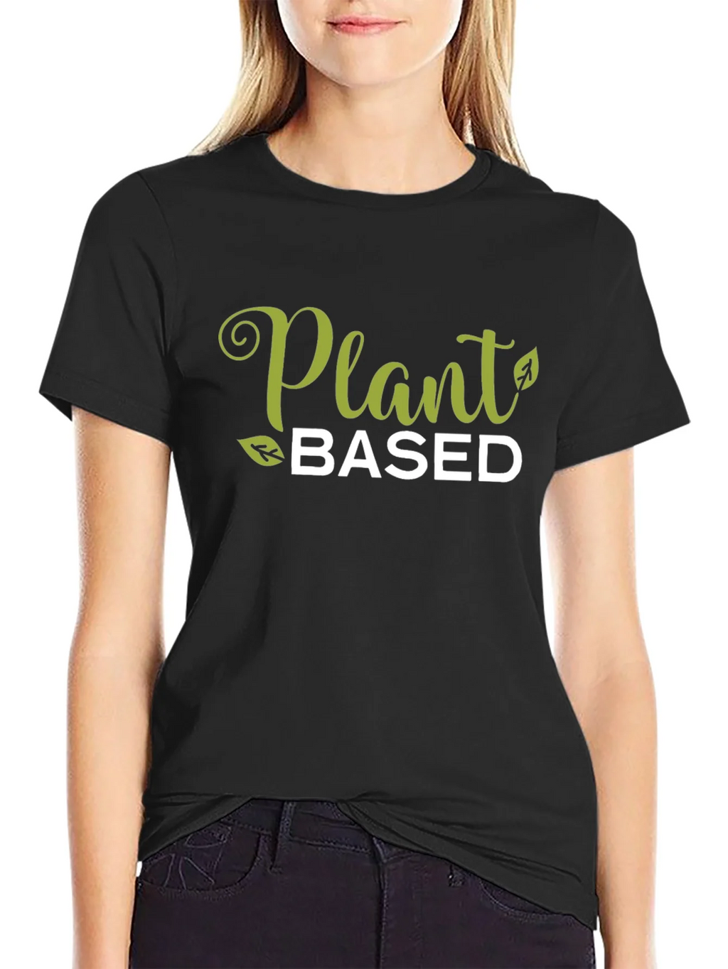 Plant Based Black Graphic T-Shirt product image 5