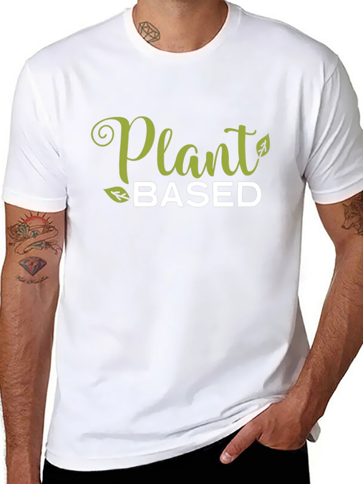 Plant Based Black Graphic T-Shirt product image 10