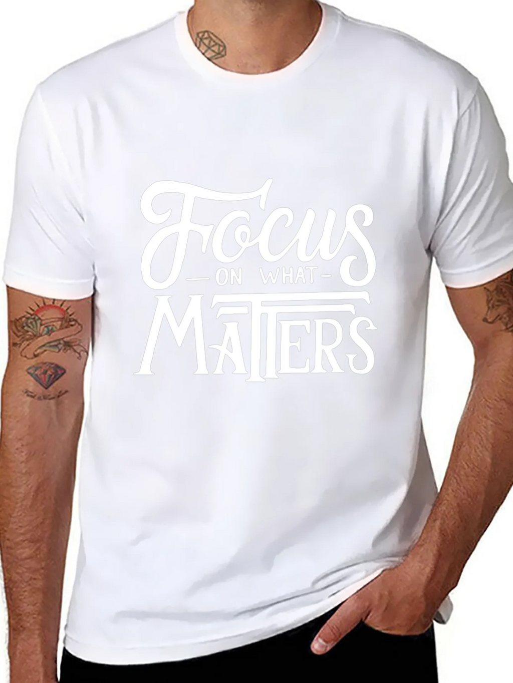 Focus on What Matters Black T-Shirt product image 10