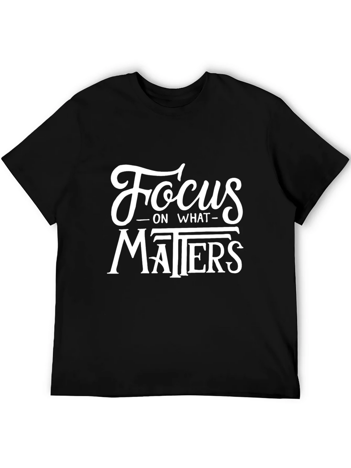 Focus on What Matters Black T-Shirt product image 8