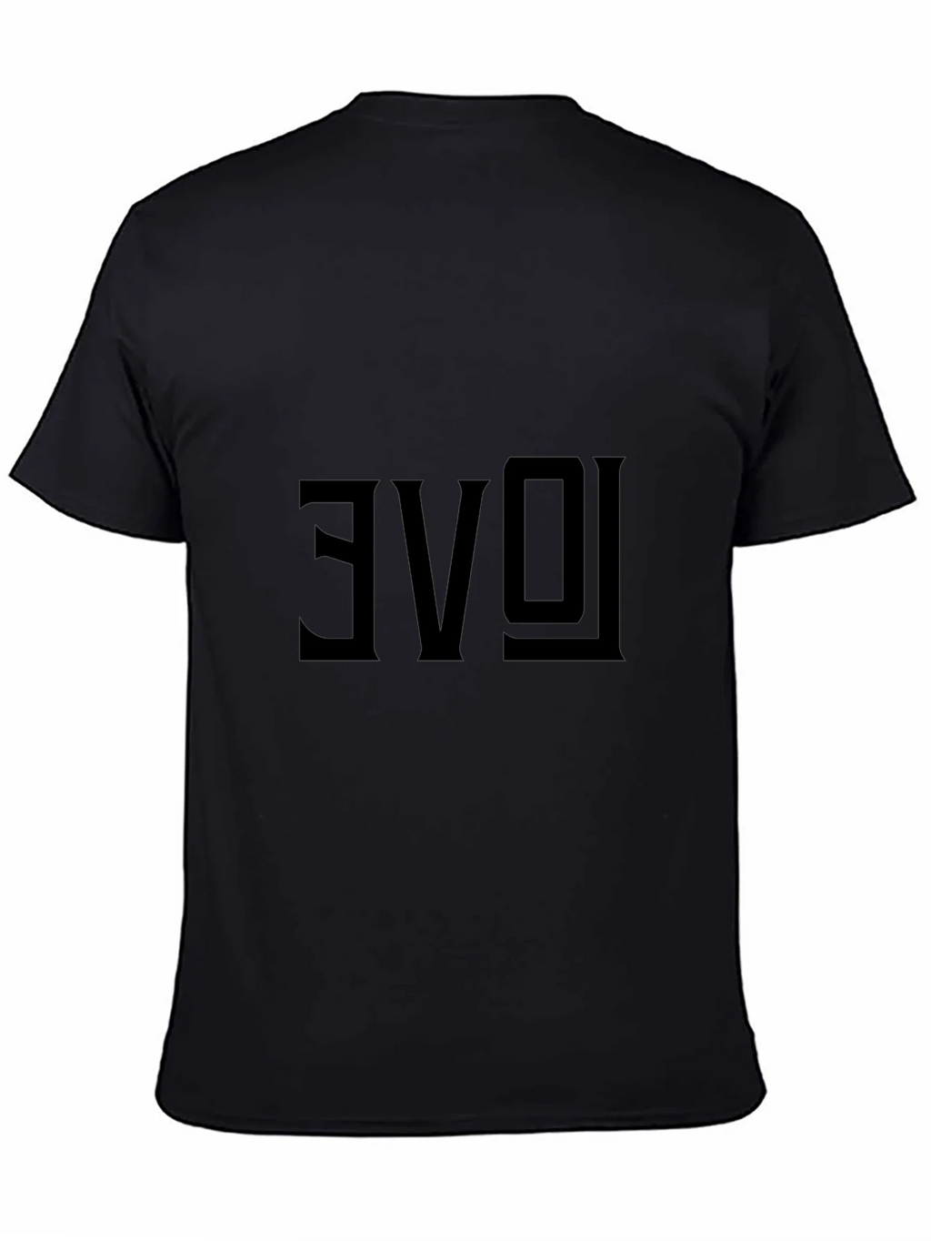 Reversed Love Graphic Black T-Shirt product image 7