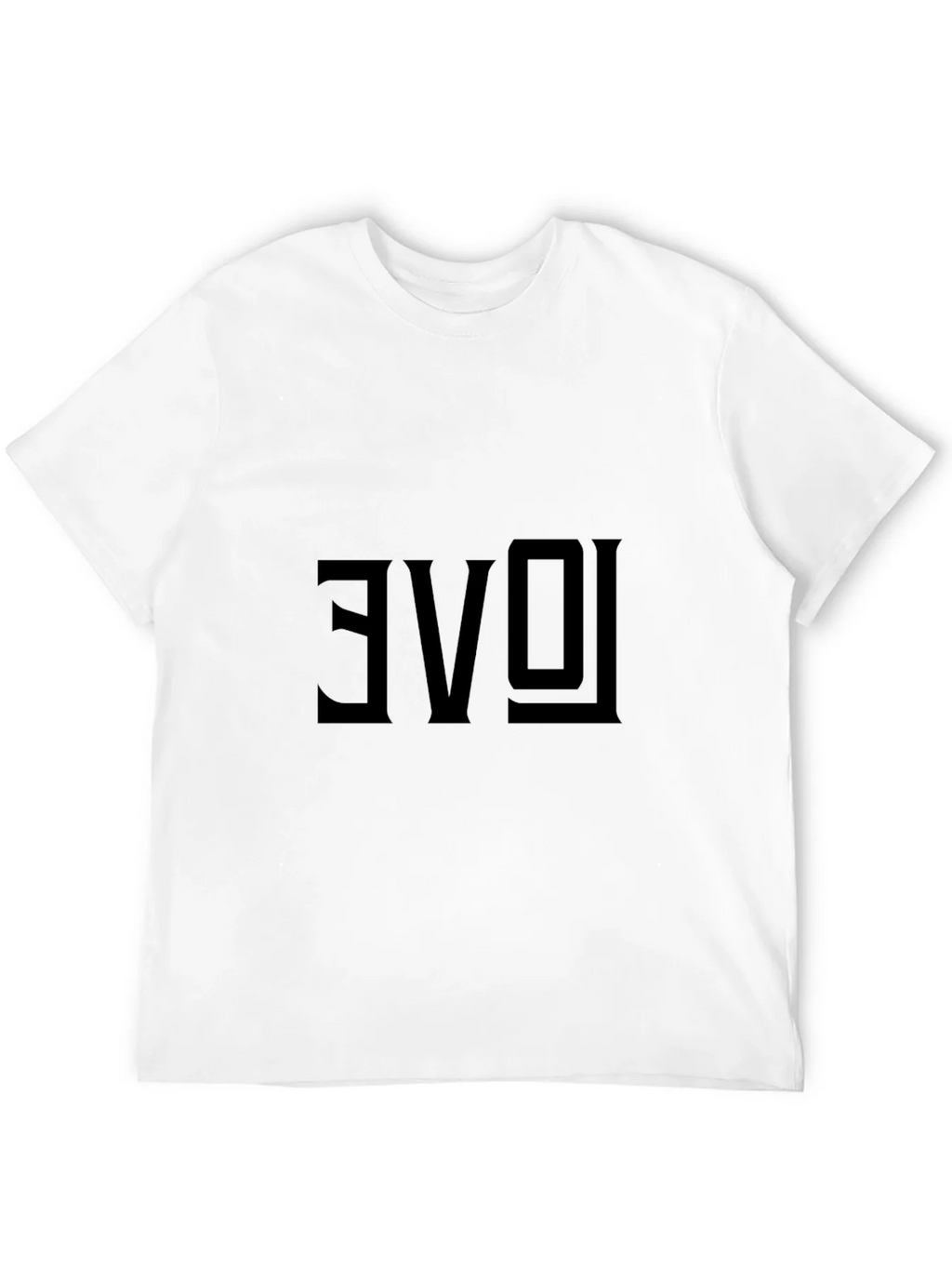 Reversed Love Graphic Black T-Shirt product image 3