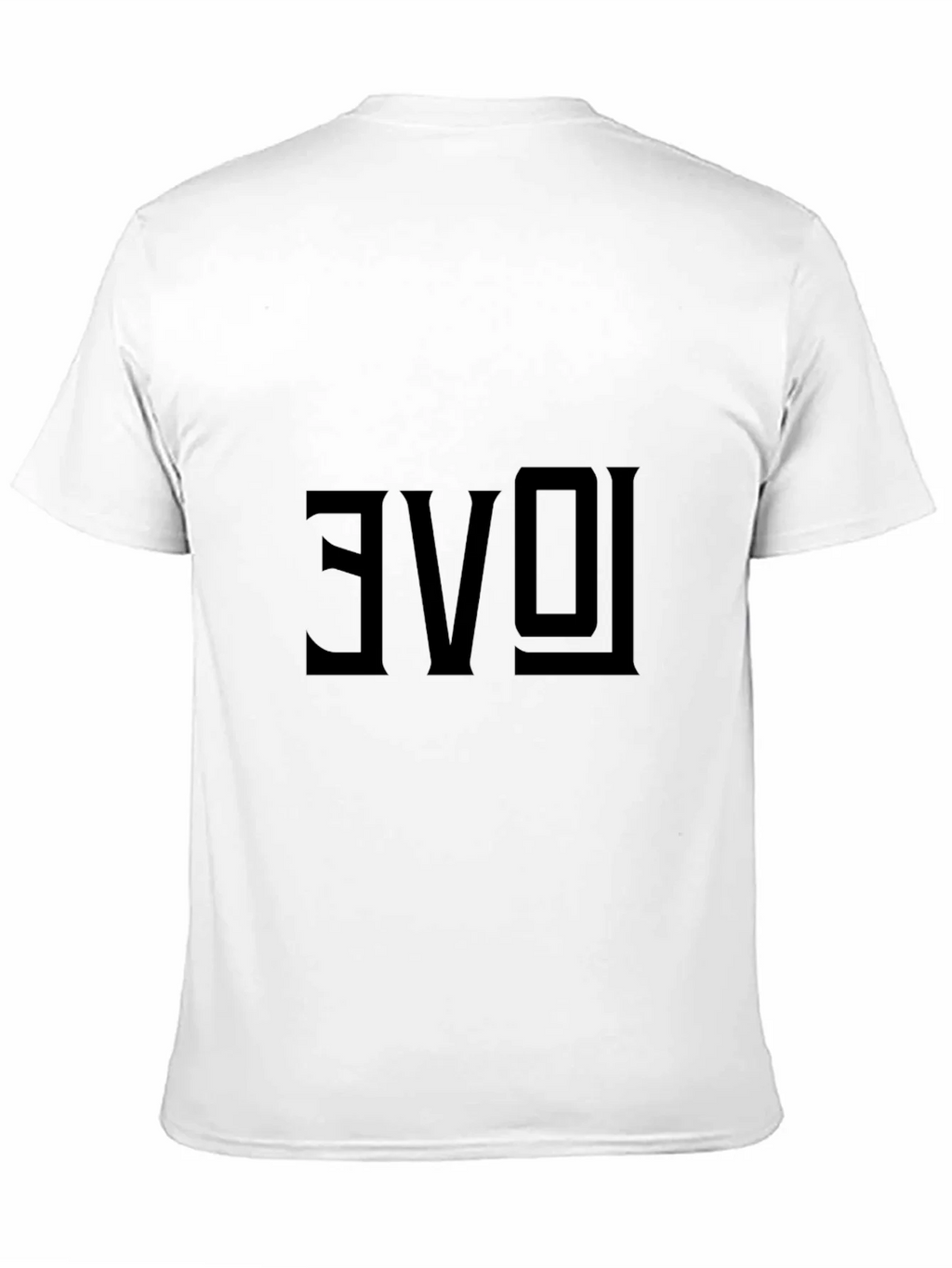 Reversed Love Graphic Black T-Shirt product image 2
