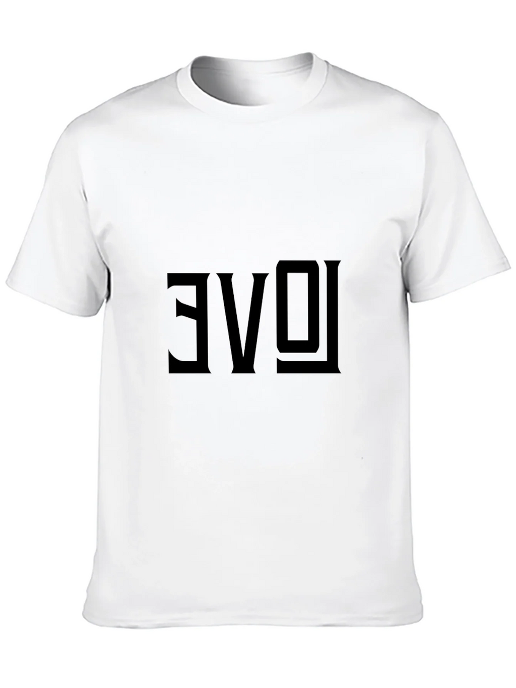 Reversed Love Graphic Black T-Shirt product image 12