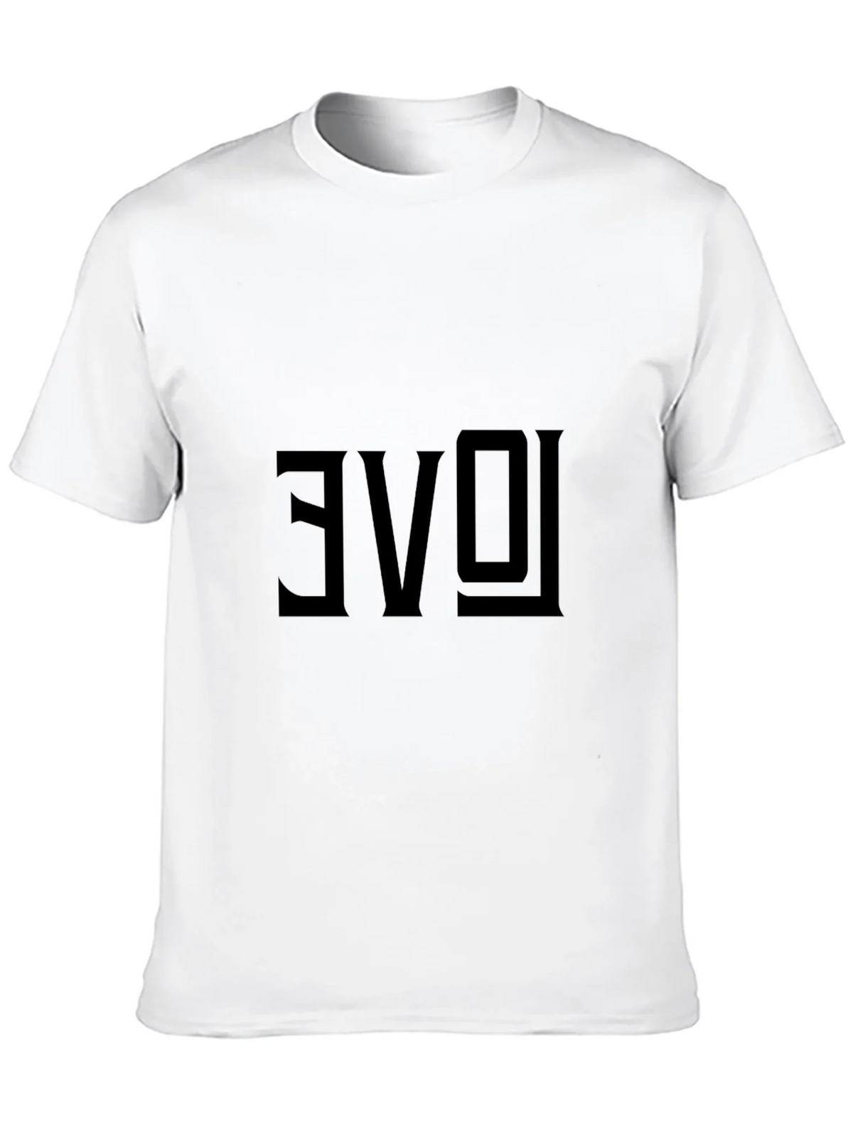 Reversed Love Graphic Black T-Shirt product image 12
