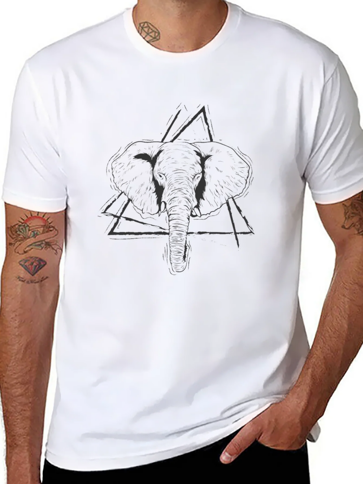 Elephant Graphic Tee - Mens Black T-Shirt product image 10