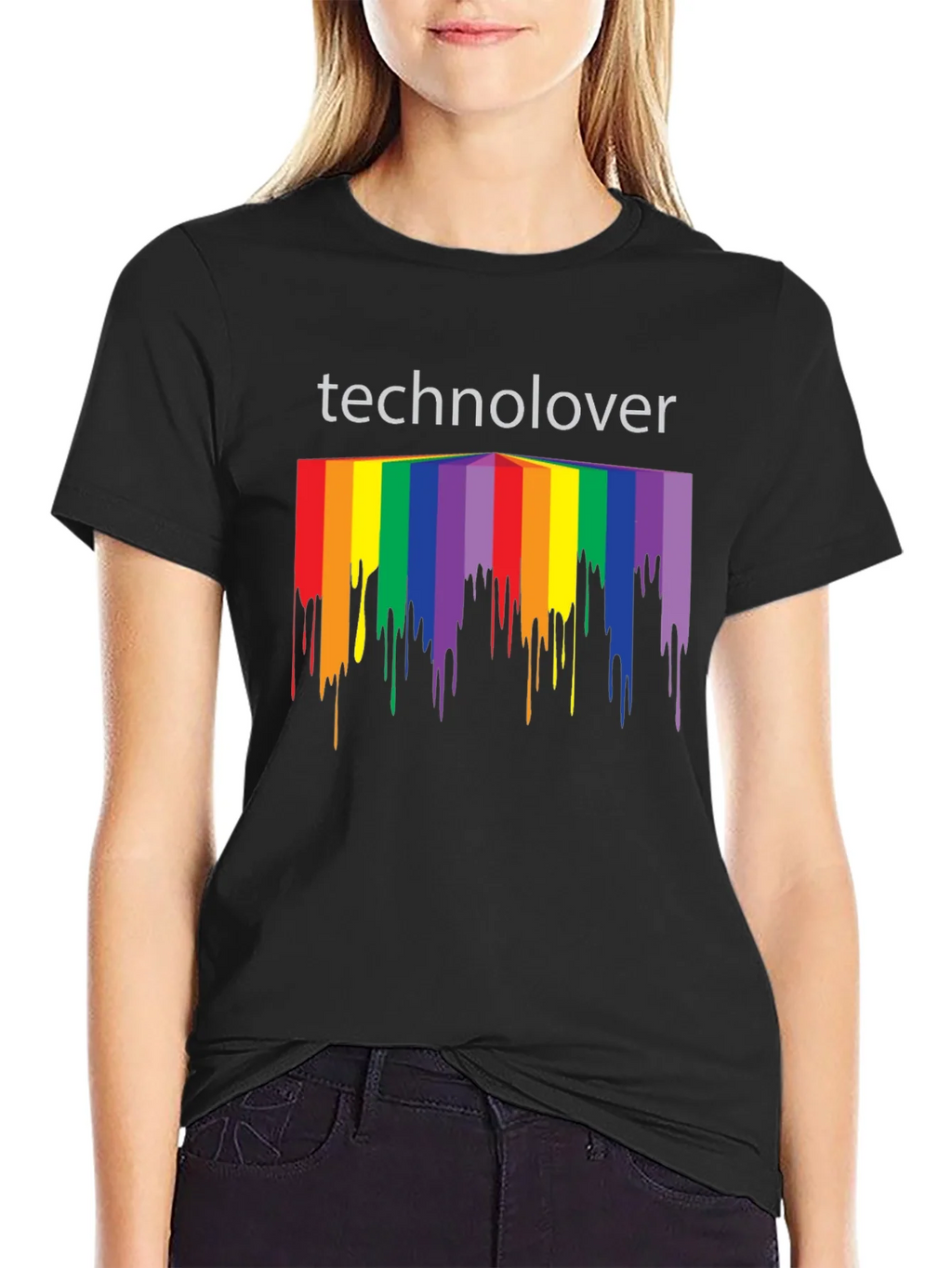 Technolover Rainbow Drip T-Shirt product image 5