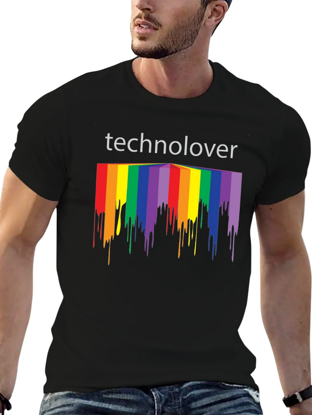 Technolover Rainbow Drip T-Shirt product image 9