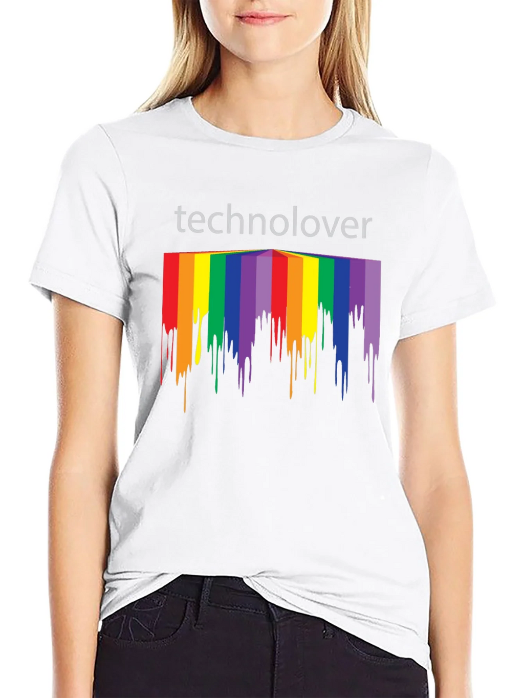 Technolover Rainbow Drip T-Shirt product image 11