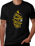 Inspirational Graphic Print Black T-Shirt product image 1