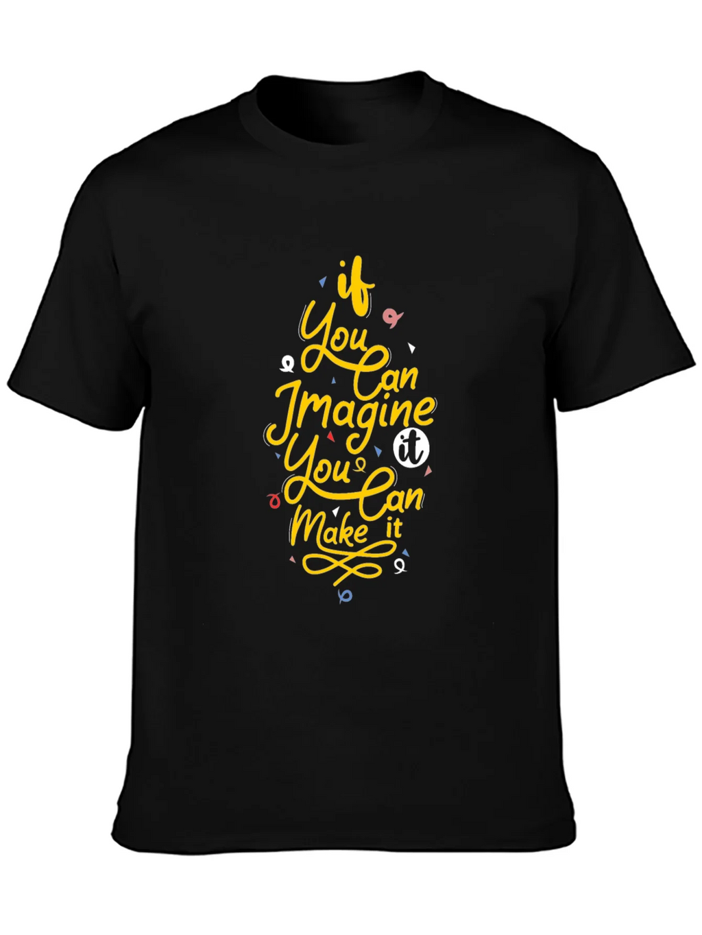 Inspirational Graphic Print Black T-Shirt product image 6