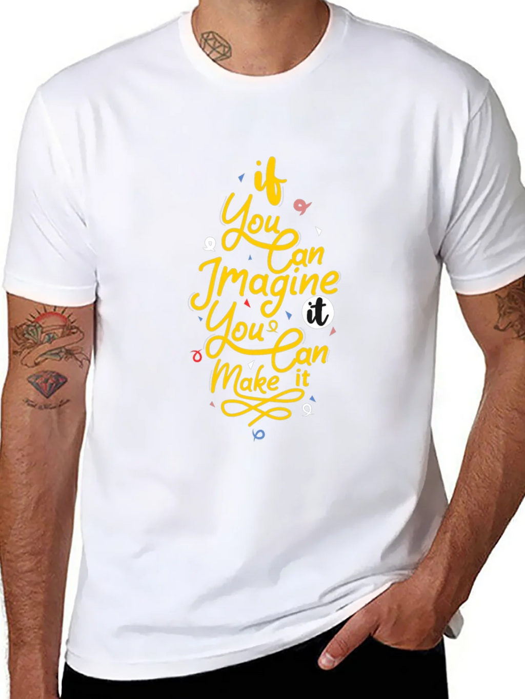 Inspirational Graphic Print Black T-Shirt product image 10