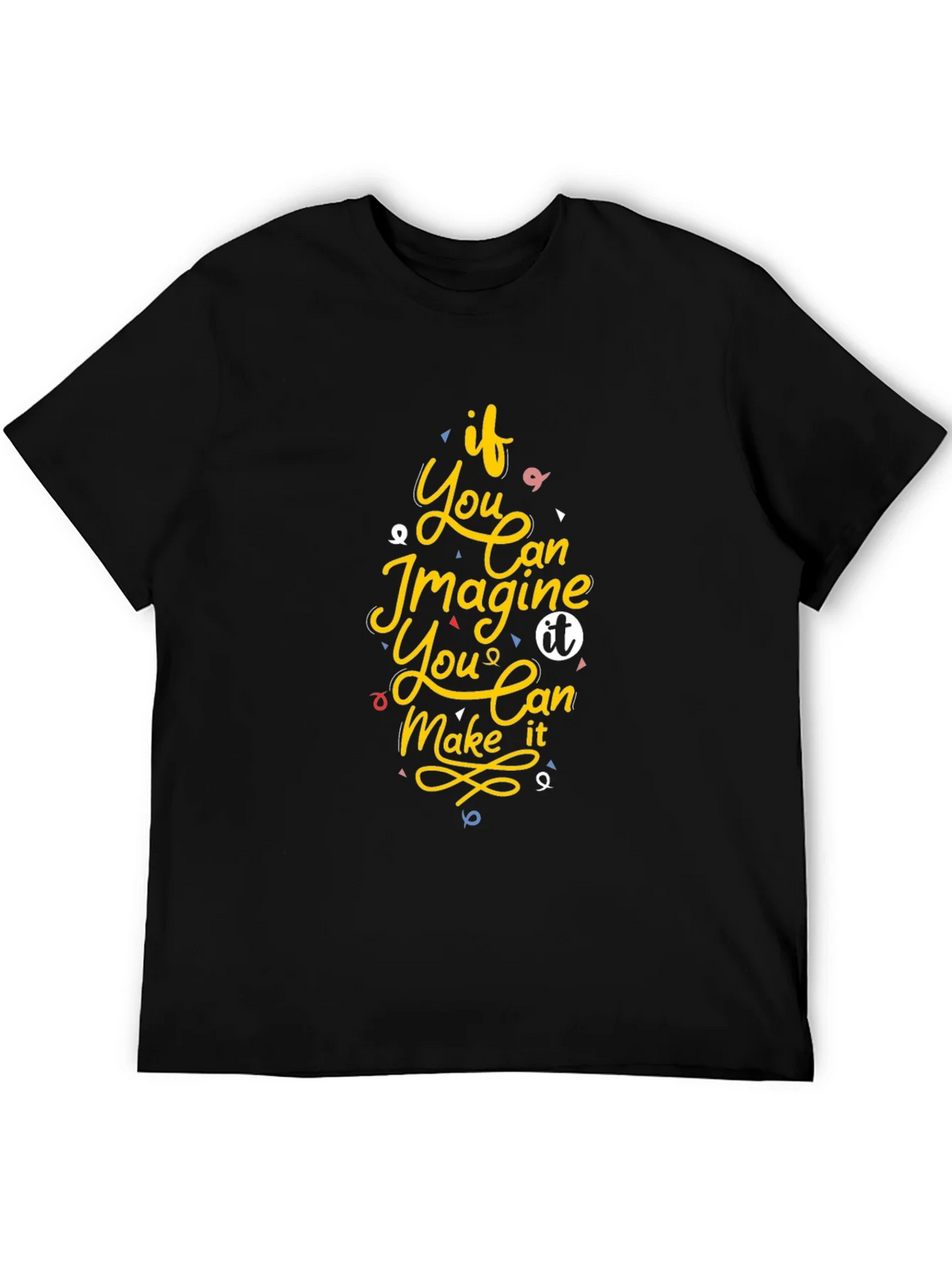 Inspirational Graphic Print Black T-Shirt product image 8
