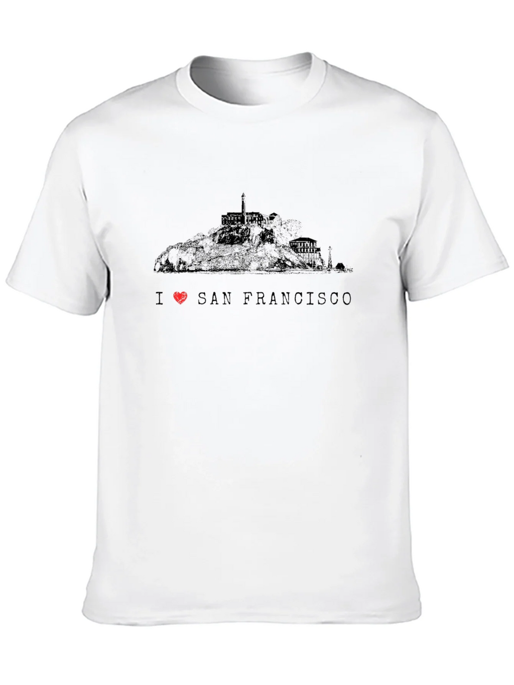 I Love San Francisco Mens Black Graphic T-Shirt product image 12