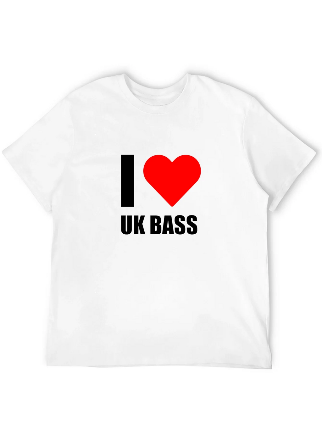 I Heart UK Bass Black T-Shirt product image 3