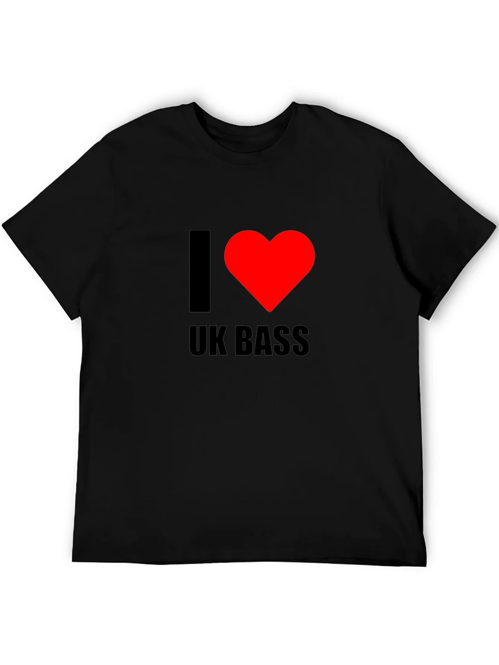 I Heart UK Bass Black T-Shirt product image 8