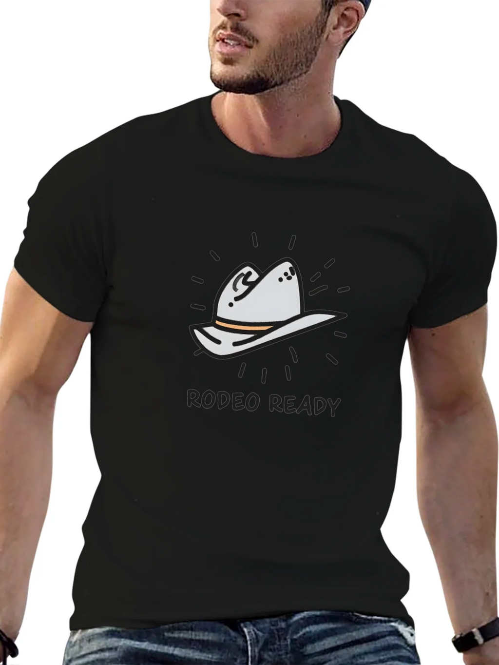 Rodeo Ready T-Shirt - Cowboy Hat Graphic Tee