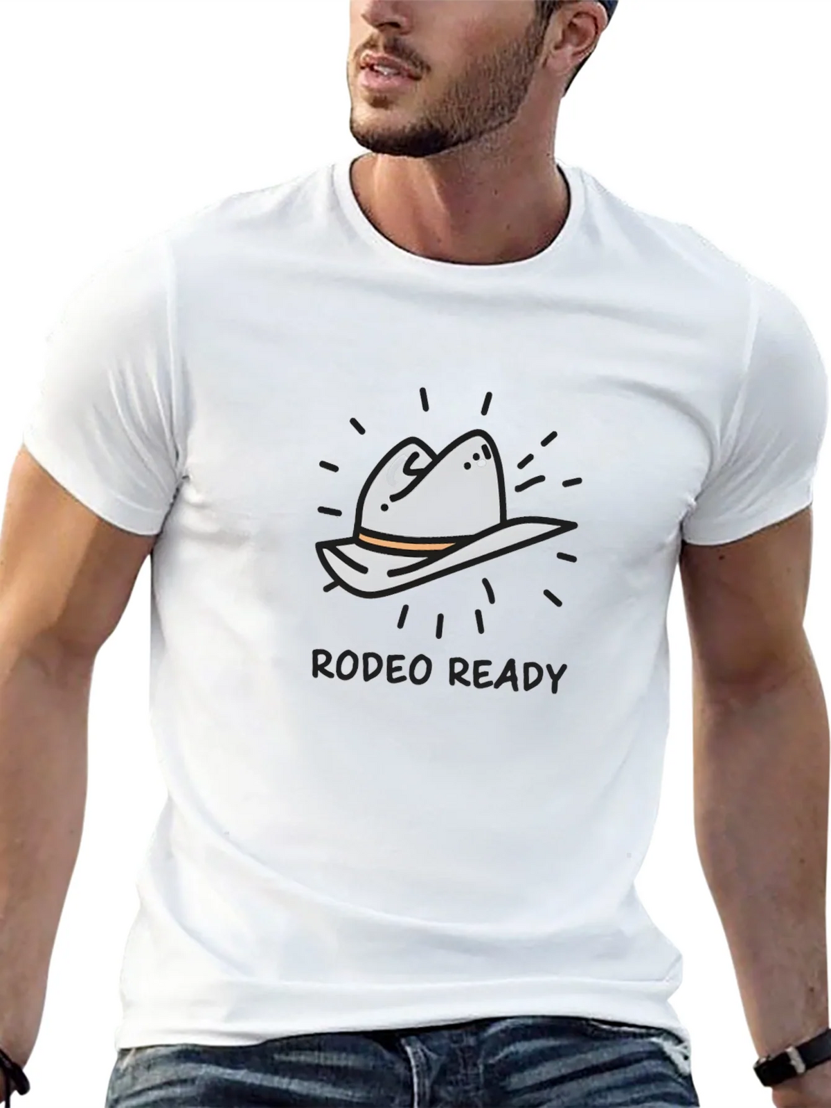 Rodeo Ready T-Shirt - Cowboy Hat Graphic Tee