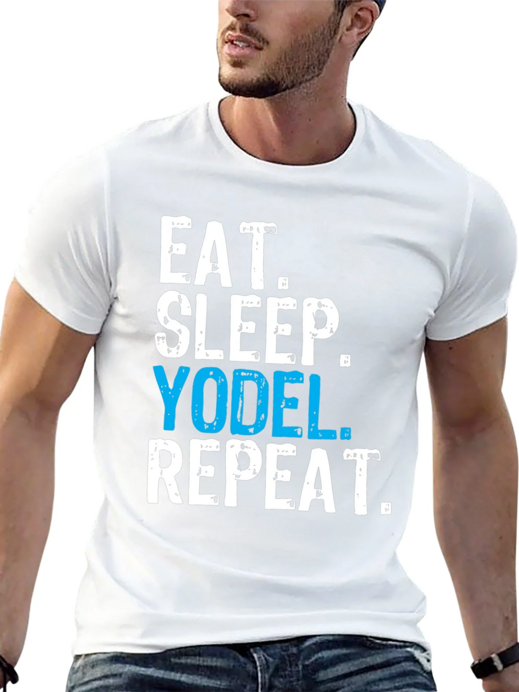 Eat Sleep Yodel Repeat T-Shirt product image 4